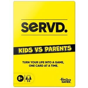 Hasbro Gaming SERVD Kids Vs Parents Card Game
